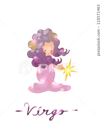 Virgo hand drawn illustration Virgo hand drawn illustration 128571463