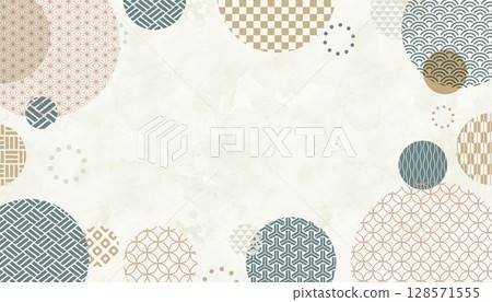 Japanese pattern illustration background, Japanese style frame Japanese pattern illustration background, Japanese style frame 128571555
