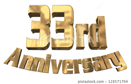 3DCG text "33rd Anniversary/33rd Anniversary Mark Sparkle" 3DCG text "33rd Anniversary/33rd Anniversary Mark Sparkle" 128571704