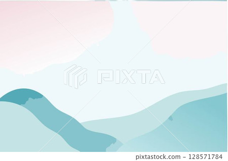 Pastel watercolor abstract Japanese style background 128571784