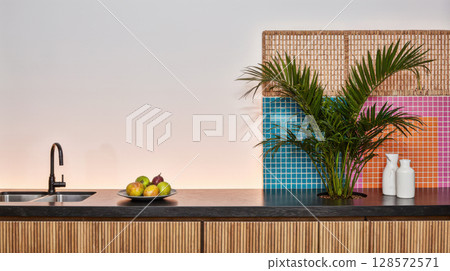 Tropical-inspired kitchen table 128572571