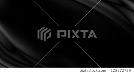 Abstract black fabric background with copy space illustration Abstract black fabric background with copy space illustration 128572729