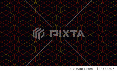 abstract background pattern design geometric texture dark 3d technology cube modern futuristic digital shape structure grid neon tech architecture 128572807