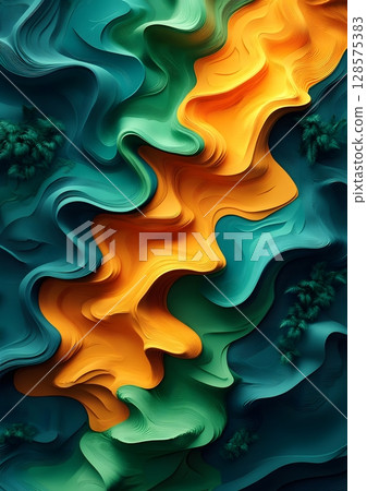 3d render styled infographic design of jamaican flag layers 128575383