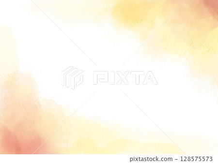 水彩框架黃色 水彩框架黃色 128575573