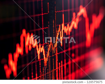 Graph of stock rebound after sharp drop, concept of recovery Graph of stock rebound after sharp drop, concept of recovery 128575675