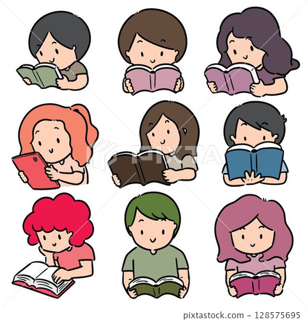 vector set of reader 128575695