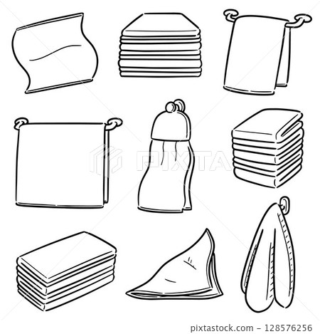 vector set of hand towel vector set of hand towel 128576256