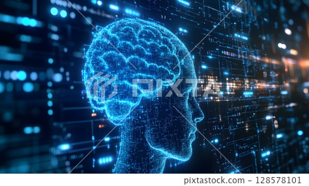 cyber brain controlling global freight distribution, 128578101