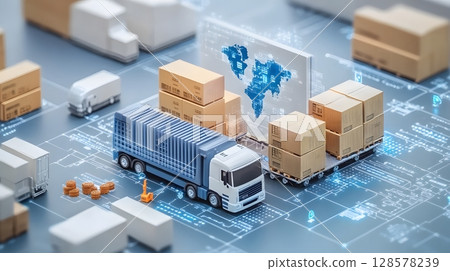 international warehouse processing global orders, 128578239