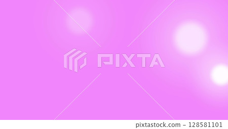 Image of glowing spots of lights over pink background Image of glowing spots of lights over pink background 128581101