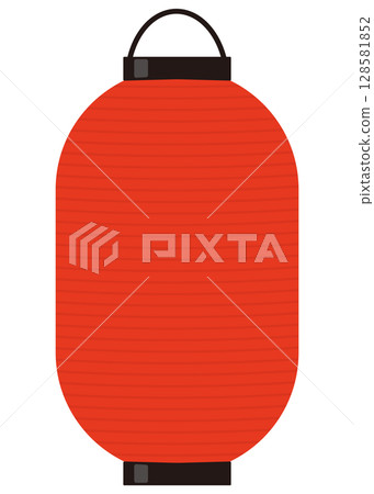 Illustration material of red long lantern Illustration material of red long lantern 128581852