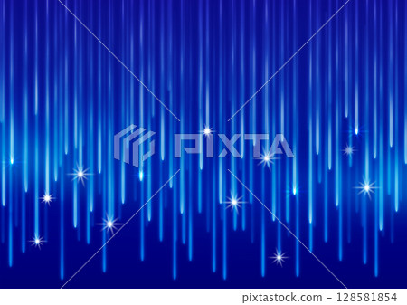 A fairytale blue background like a starry night or aurora 128581854