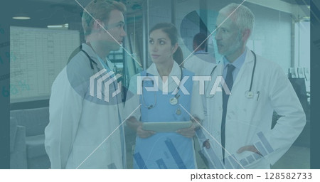Image of data processing over three diverse doctors 128582733
