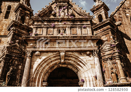 Parish close church of Commana, finistere, brittany, france Parish close church of Commana, finistere, brittany, france 128582930