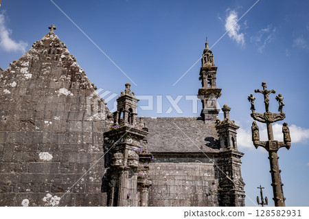 Parish close church of Commana, finistere, brittany, france Parish close church of Commana, finistere, brittany, france 128582931