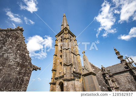 Parish close church of Commana, finistere, brittany, france Parish close church of Commana, finistere, brittany, france 128582937
