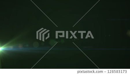 Image of lights blinking over black background 128583173