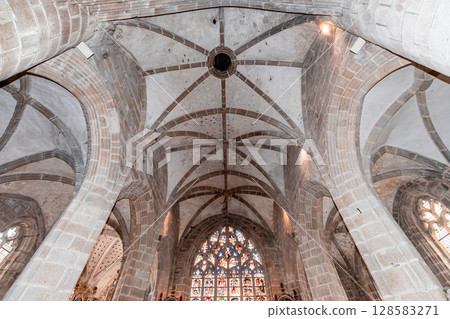 Saint Ronan Church, Locronan, finistere, brittany, france Saint Ronan Church, Locronan, finistere, brittany, france 128583271