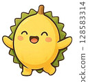 Durian, Thai durian and garden durian, thorn durian, yellow durian, ripe durian, Thai fruit3 128583314