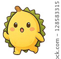 Durian, Thai durian and garden durian, thorn durian, yellow durian, ripe durian, Thai fruit3 128583315