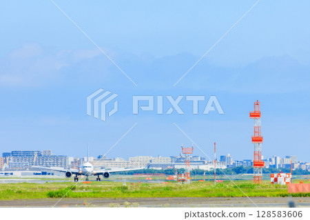 Fukuoka Airport in summer Fukuoka City, Fukuoka Prefecture 128583606
