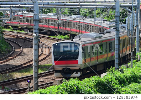 E233系列5000次Keyo506列車,京葉線,東京通用車輛中心出發 E233系列5000次Keyo506列車,京葉線,東京通用車輛中心出發 128583974