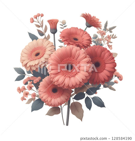 Gerbera in pure colors Gerbera in pure colors 128584190