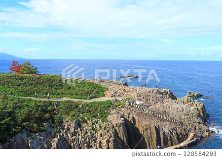 Scenery of Tojinbo, Sakai City, Fukui Prefecture 128584293