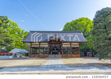 Summer Kyoto Fujimori Shrine worship hall 128584457
