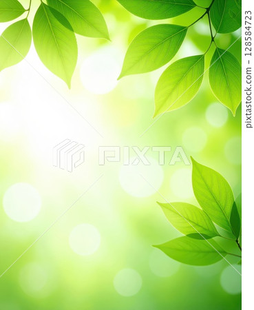 AI Image: Background material of fresh greenery 128584723