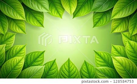 AI Image: Background material of fresh greenery 128584753