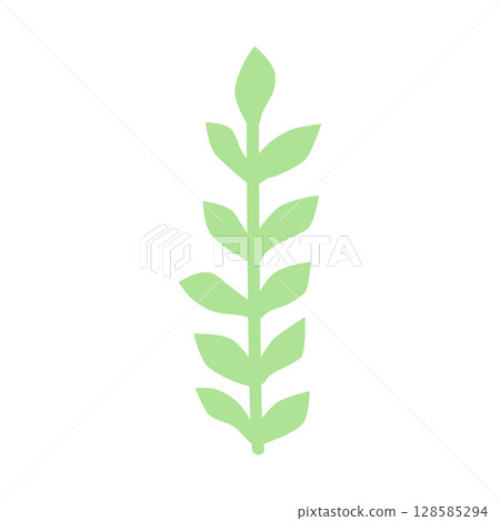 Wild and garden flowers, leaves. Modern vector botanical illustrations in trendy bright colors on white background. hand drawn floral design elements 128585294