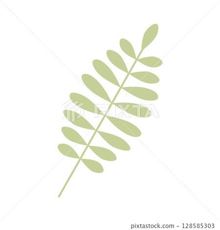 Wild and garden flowers, leaves. Modern vector botanical illustrations in trendy bright colors on white background. hand drawn floral design elements 128585303