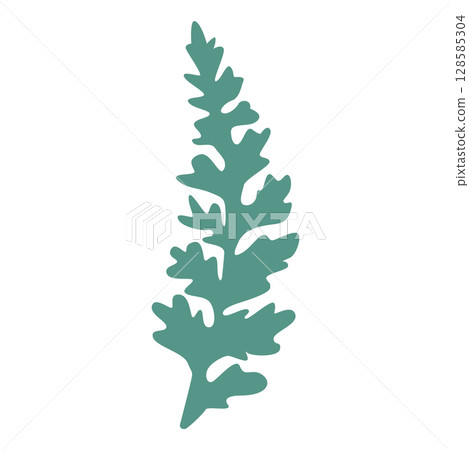 Wild and garden flowers, leaves. Modern vector botanical illustrations in trendy bright colors on white background. hand drawn floral design elements 128585304