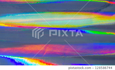 Holographic rainbow foil iridescent texture abstract hologram panoramic background Holographic rainbow foil iridescent texture abstract hologram panoramic background 128586744
