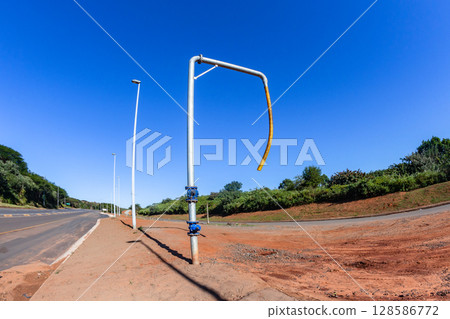 Water Supply Station Pipe Tanker Vehicles Water Supply Station Pipe Tanker Vehicles 128586772