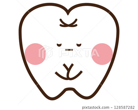 牙齒彎曲 128587282