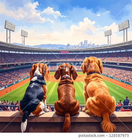 狗看棒球 128587973