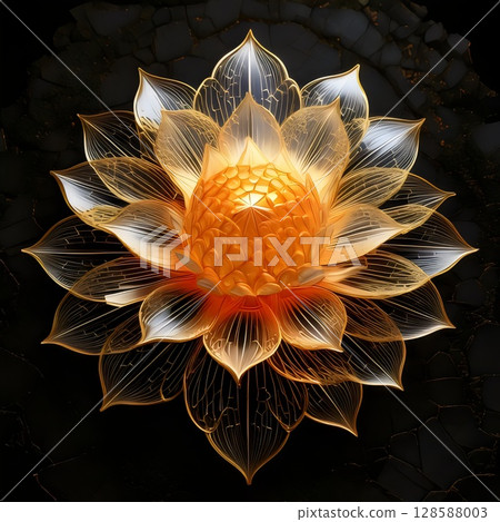fractal illustration of bright background fractal illustration of bright background 128588003