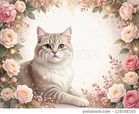 花和貓 128588183