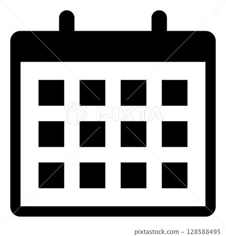 Calendar simple icon, appointment, schedule Calendar simple icon, appointment, schedule 128588495