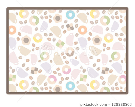 Coffee square frame 128588503