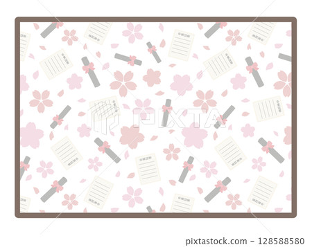 Graduation square frame 128588580