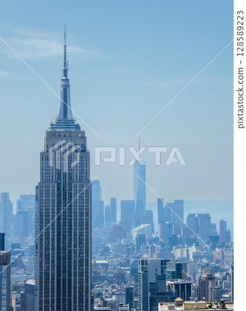 Manhattan Skyline View in New York USA Manhattan Skyline View in New York USA 128589223