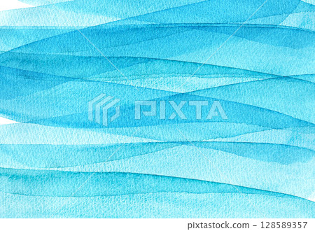 Beautiful overlapping waves of watercolor background material 128589357
