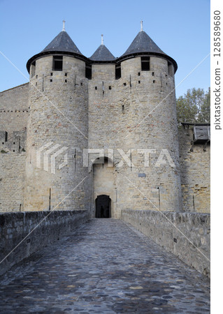 Explore the historic fortress of Carcassonne in France 128589680