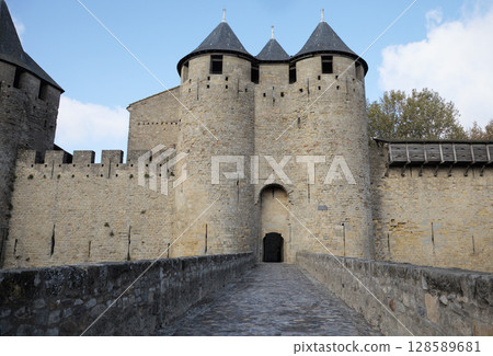 Explore the historic fortress of Carcassonne in France 128589681