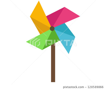 Pinwheel, windmill. Vector illustration Pinwheel, windmill. Vector illustration 128589866