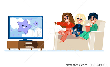 entertainment watching cartoons hobby kid vector entertainment watching cartoons hobby kid vector 128589966